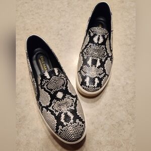 Cole Haan Leather Slip-on Sneakers